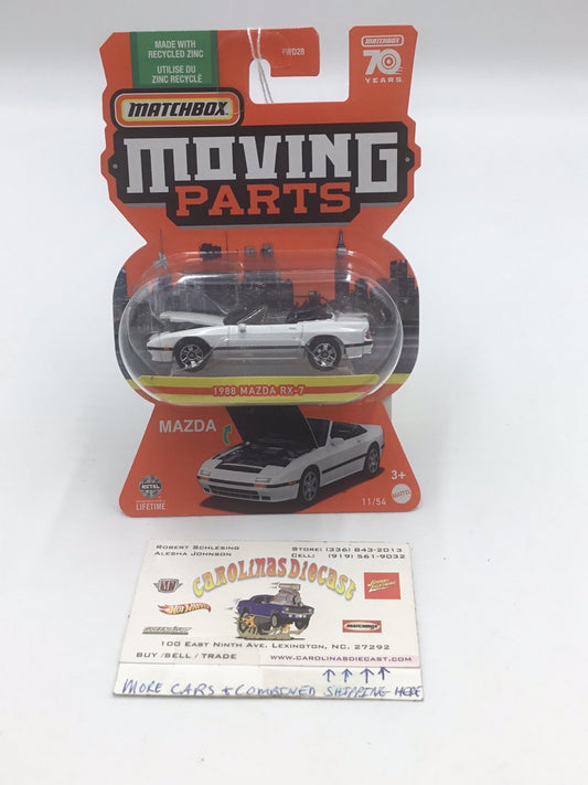 2023 Matchbox Moving Parts 1988 Mazda RX-7 white