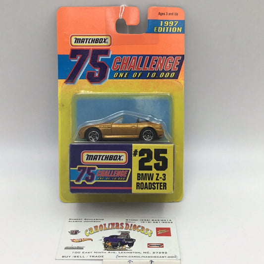 Matchbox 75 Challenge #25 BMW Z-3 Roadster 163F