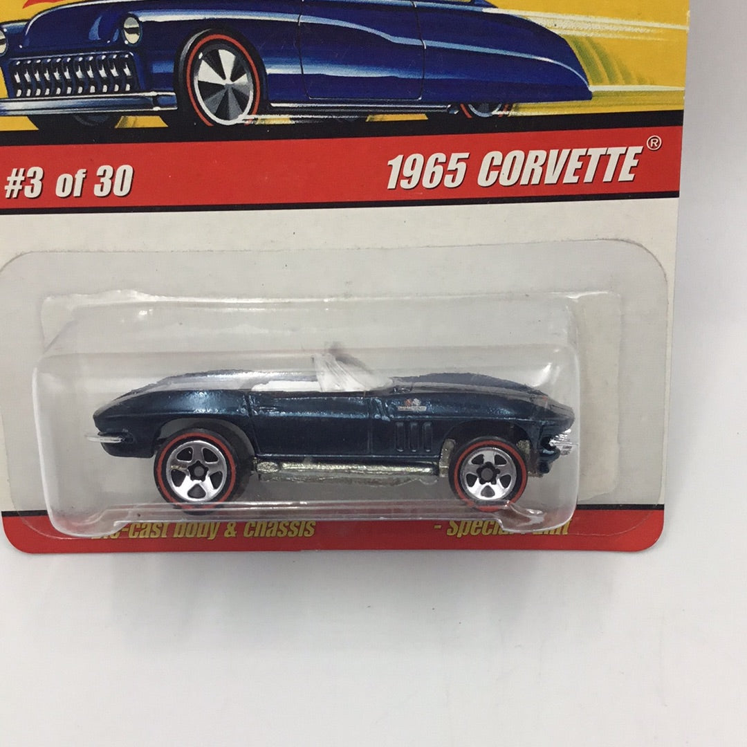 Hot wheels classics series 2 #3 1965 Corvette dark blue CC3