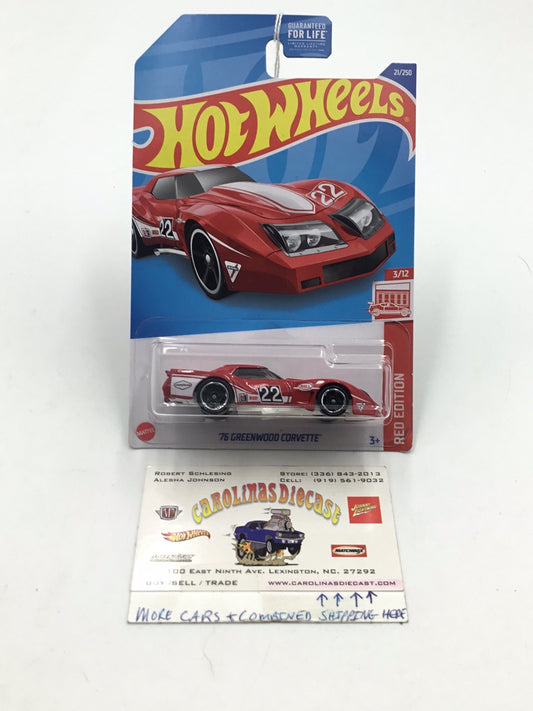2022 hot wheels red edition #21 76 Greenwood target red AA2