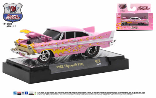 M2 Machines Ground Pounders 1958 Plymouth Fury R22