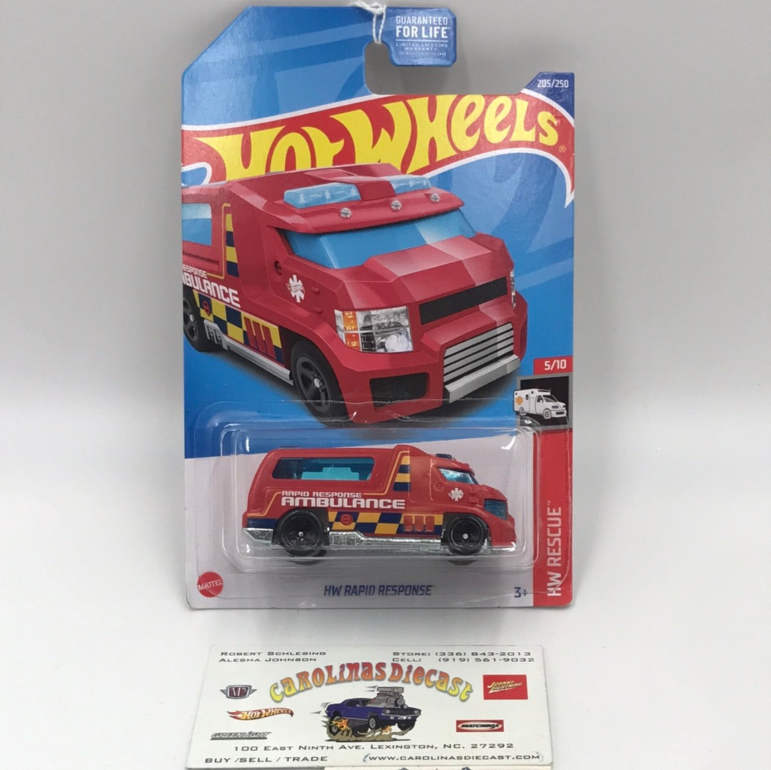 2022 hot wheels L M  case #205 HW Rapid Response UU1