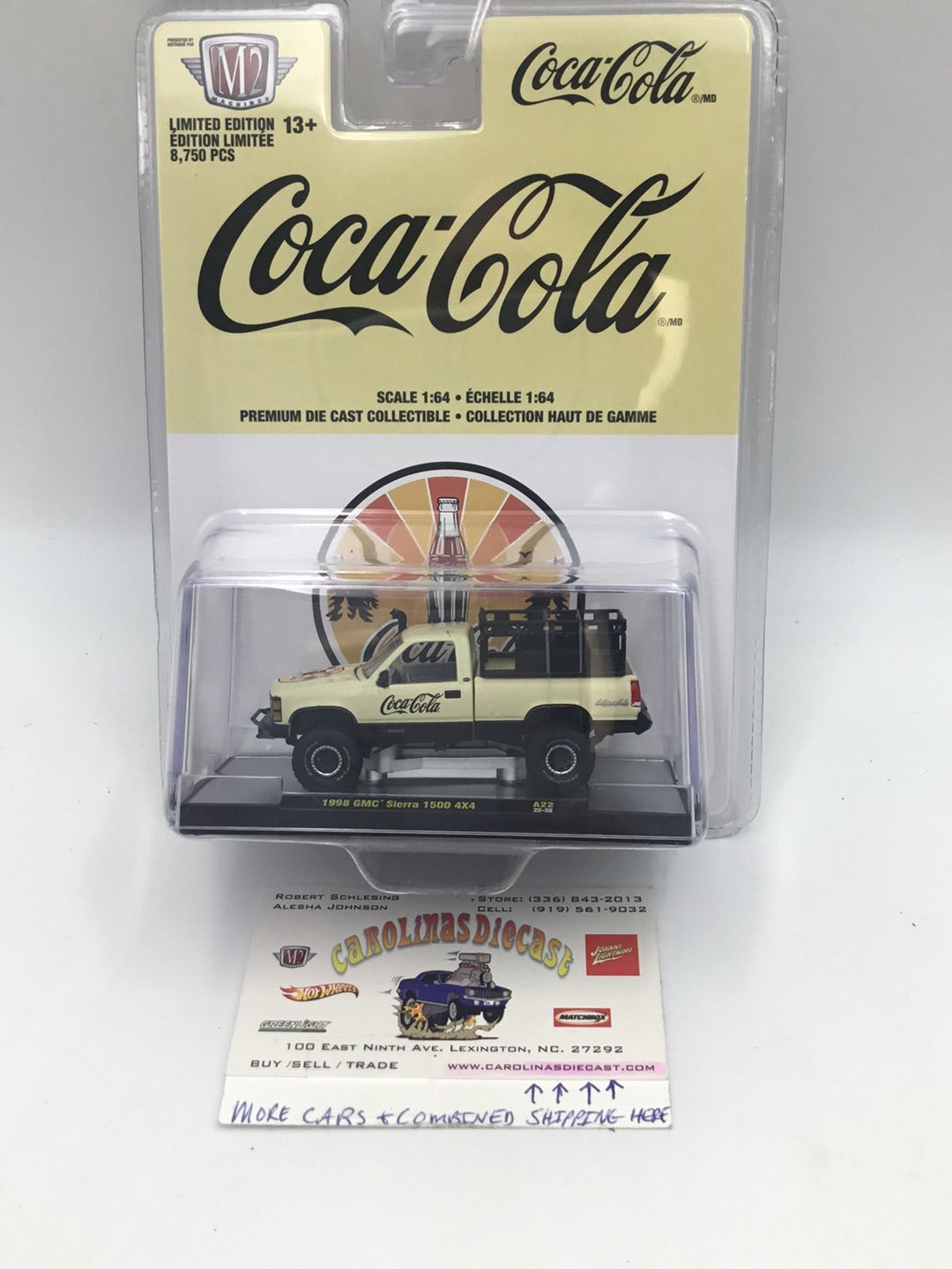 M2 Machines Coca Cola 1998 GMC Sierra 1500 4x4 A22