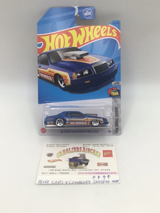 2023 hot wheels E case #107 86 Ford Thunderbird Pro Stock 23E