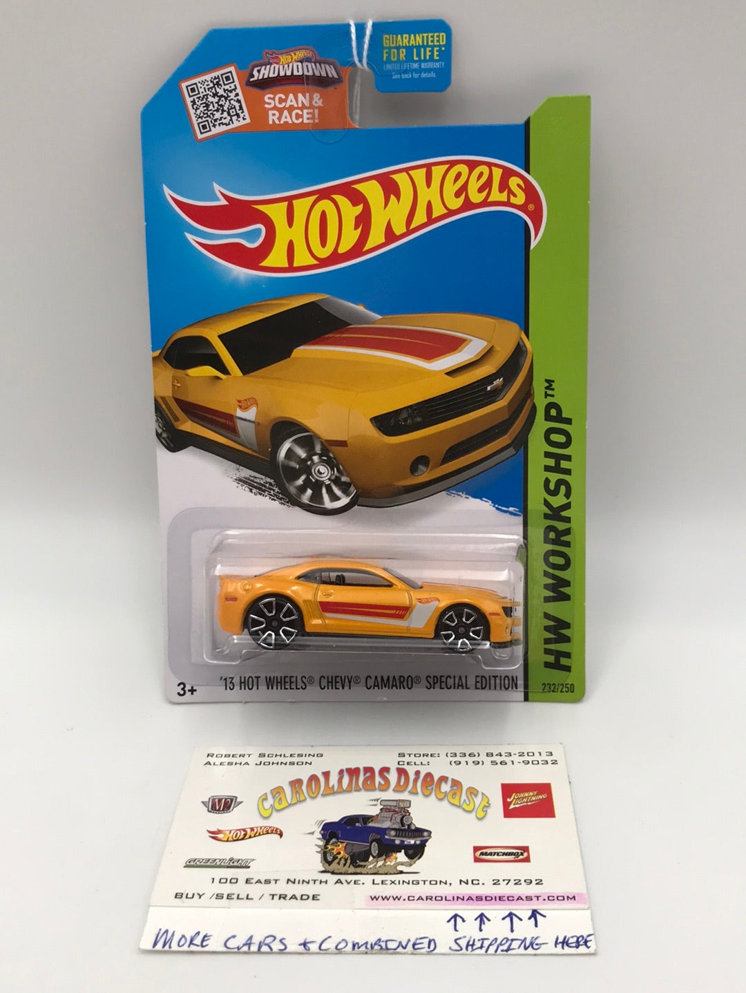2015 Hot Wheels #232 13 Hot wheels chevy camaro special edition yellow GG4
