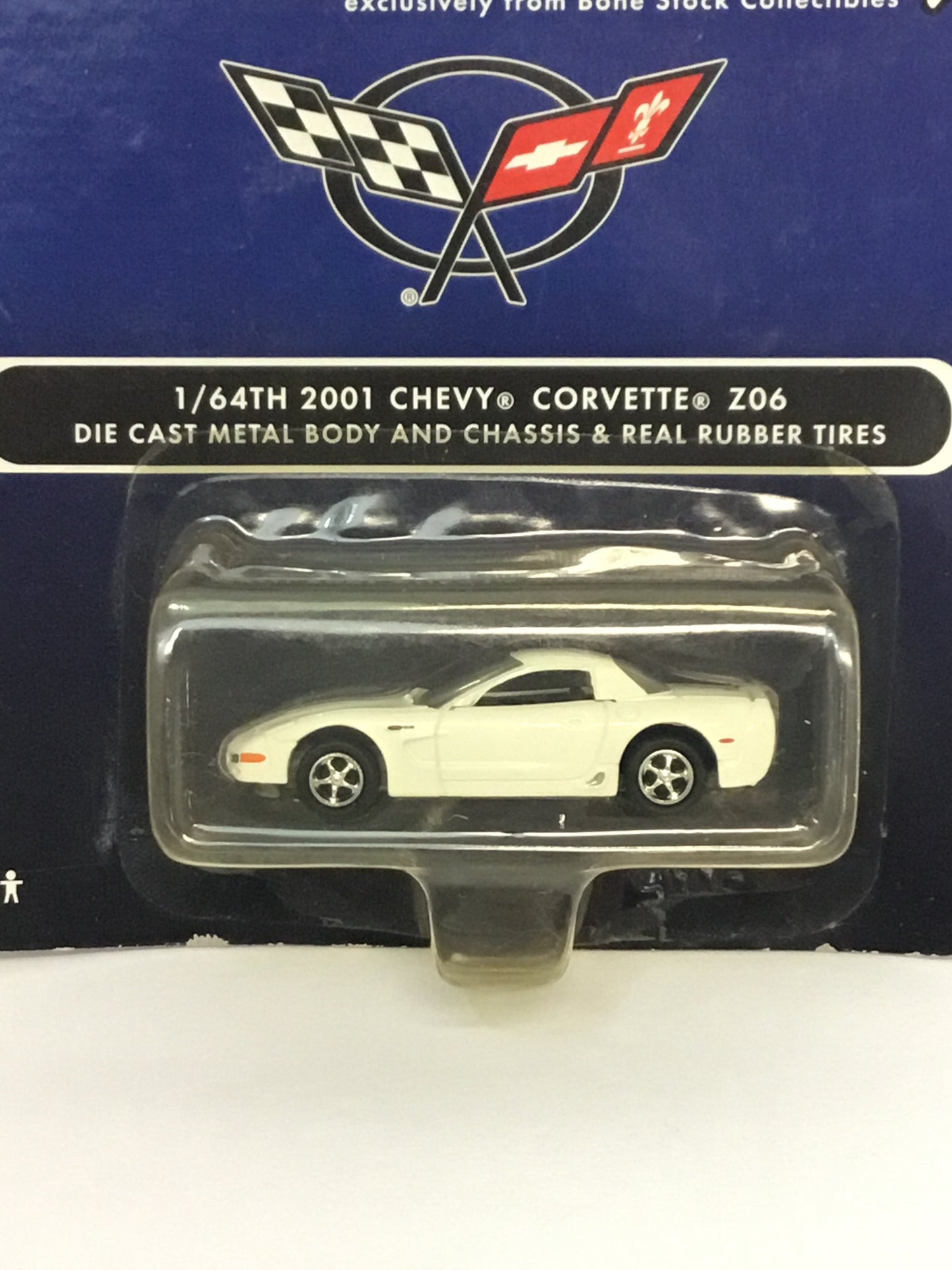 Johnny lightning bone stock racing 2001 Chevy Corvette Z06 (7E1)