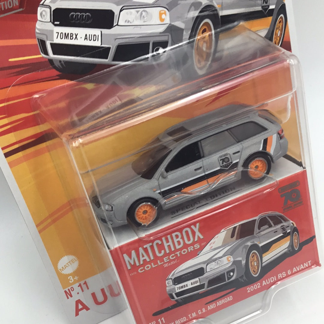 2023 matchbox Collectors 70 years  #11 Audi RS 6 Avant 172G