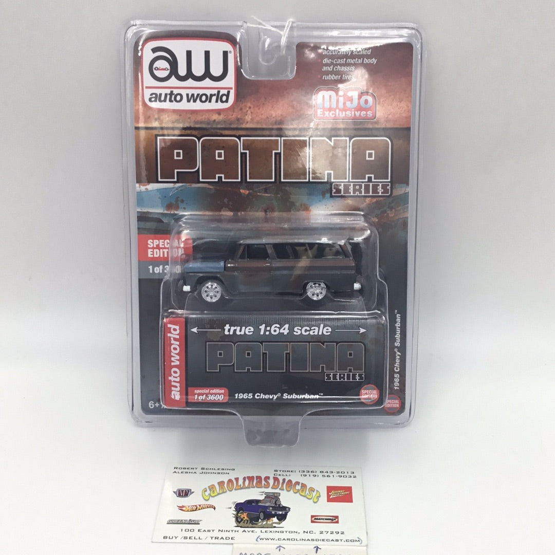 Auto world MiJo exclusive 1965 Chevy Suburban Patina Series only 3600 made