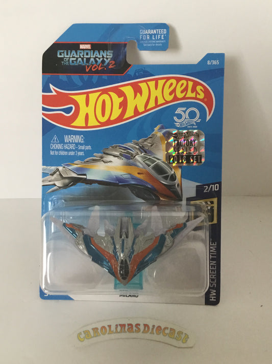 2018 Hot Wheels #8 Milano Guardians of the galaxy Factory sealed sticker 123B