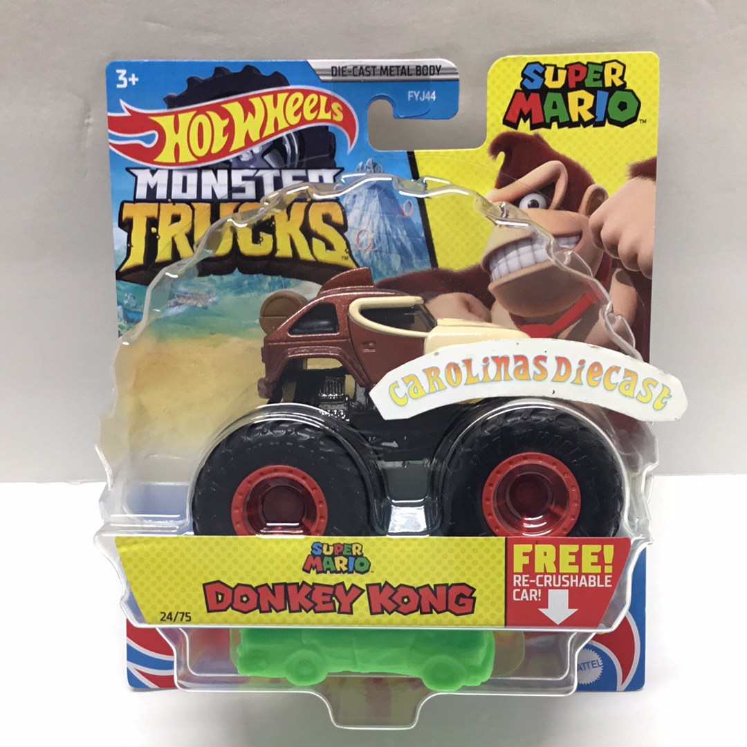 2021 Hot wheels monster Trucks Super Mario Donkey Kong 24/75