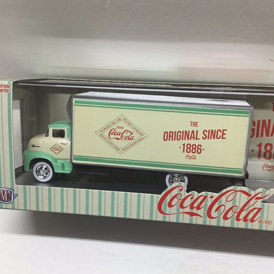 M2 Machines auto haulers Coca Cola 1956 Ford COE truck & 1956 F100 truck