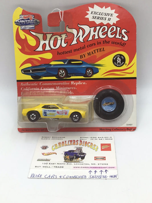 Hot wheels Vintage Collection series II Don Prudhomme snake yellow