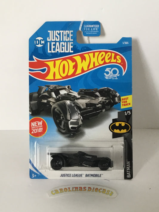 2018 Hot Wheels #1 justice league Batmobile flat black Y4