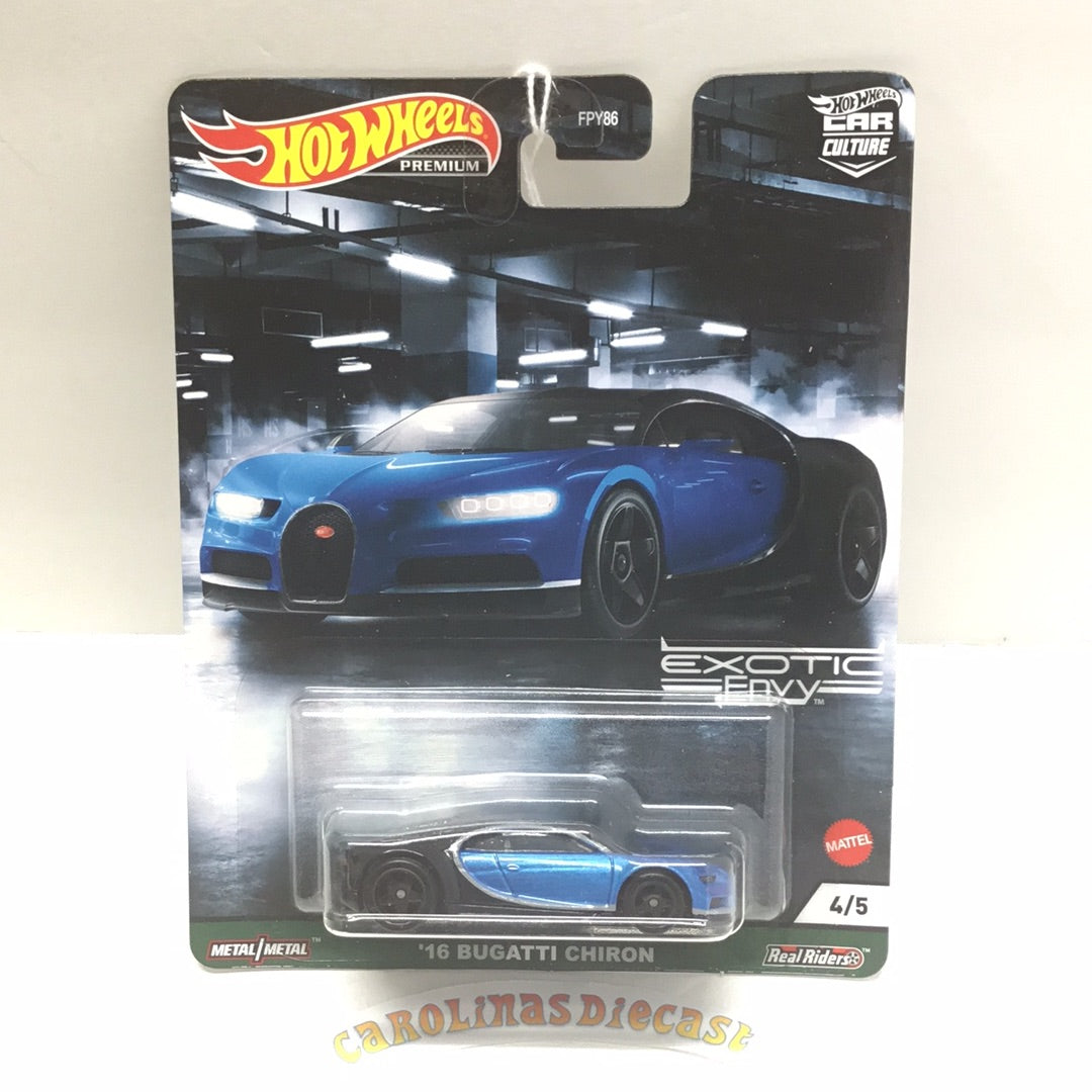 2021 Hot wheels car culture Exotic Envy 16 Bugatti Chiron 243C