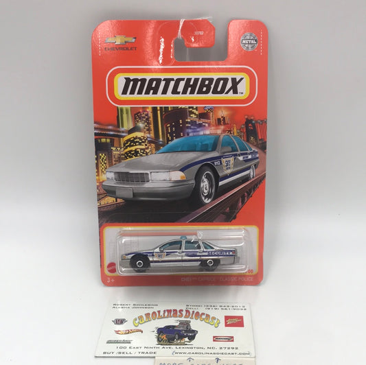 2022 matchbox  #67 Chevy Caprice Classic Police 15E