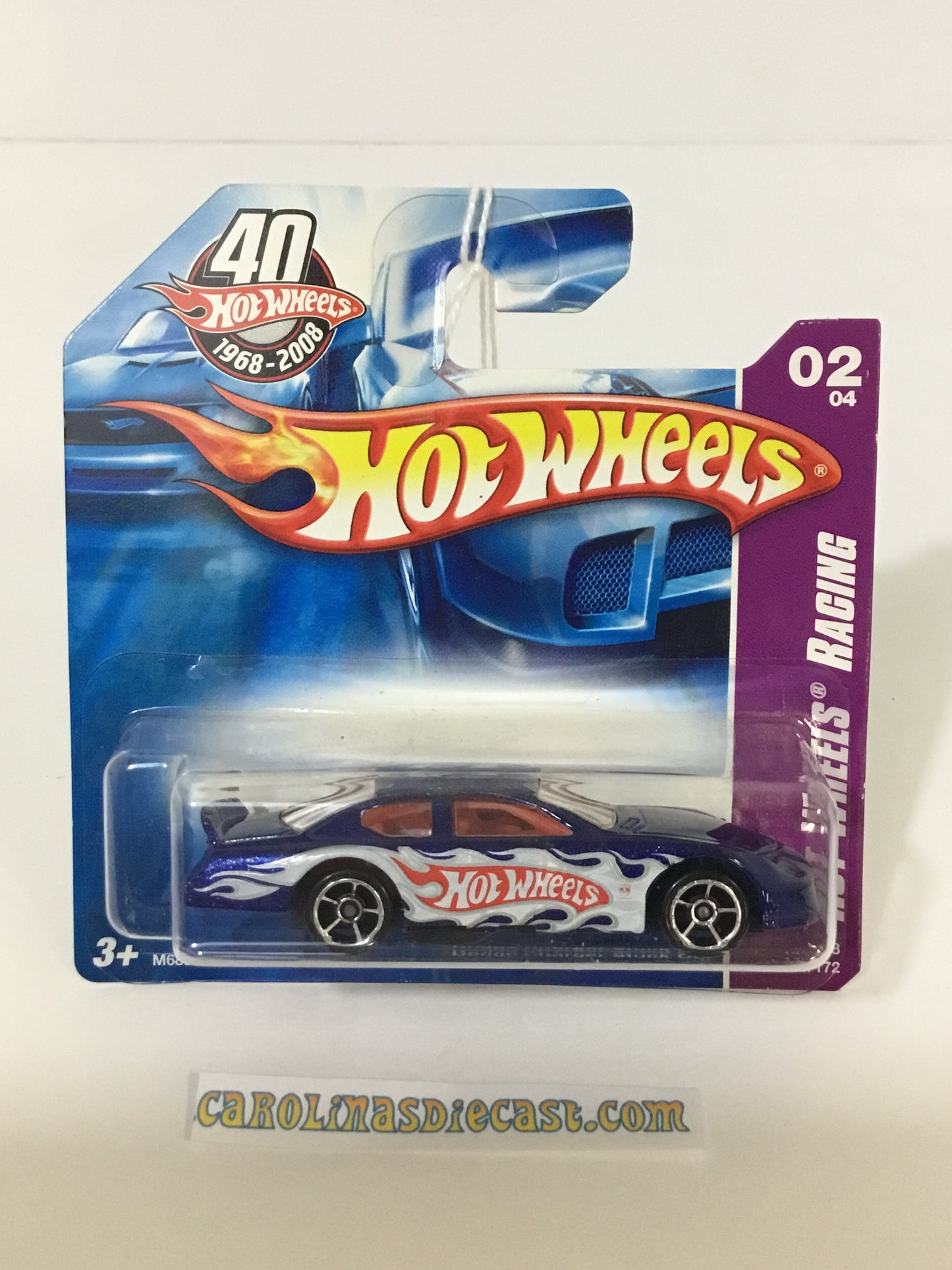 2008 Hot Wheels #146 Dodge charger stock car short card (FFF3)