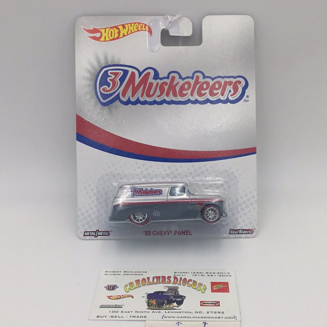 Hot Wheels Pop Culture 3 Musketeers 55 Chevy Panel H2