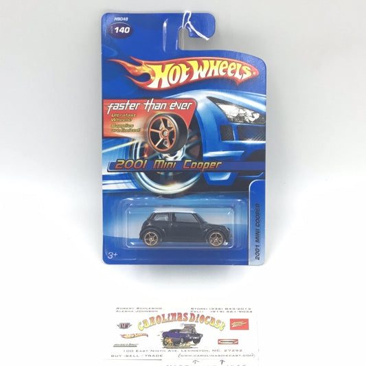 2005 Hot Wheels #140 2001 Mini Cooper faster than ever wheels FTE W1