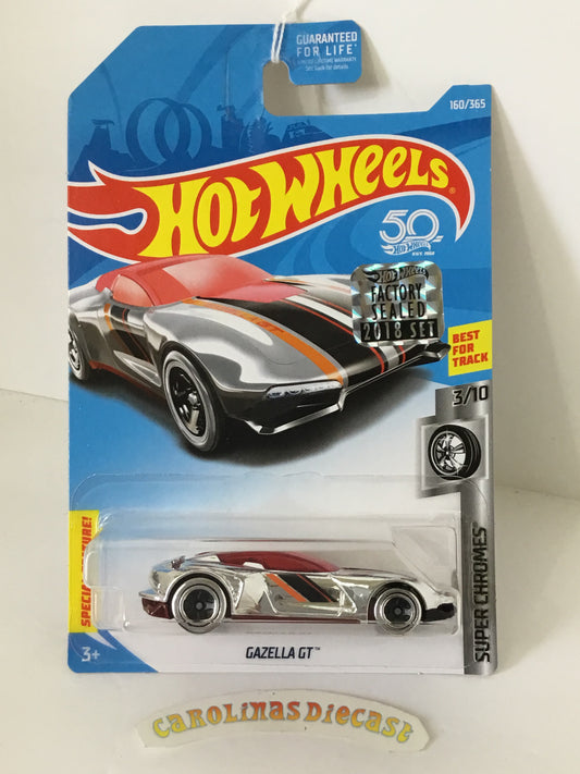 2018 Hot Wheels #160 Gazella GT  Factory sealed sticker UU1