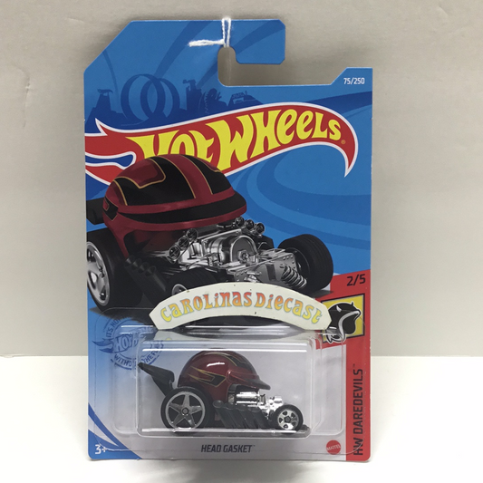 2021 hot wheels  #75 Head Gasket maroon KK2