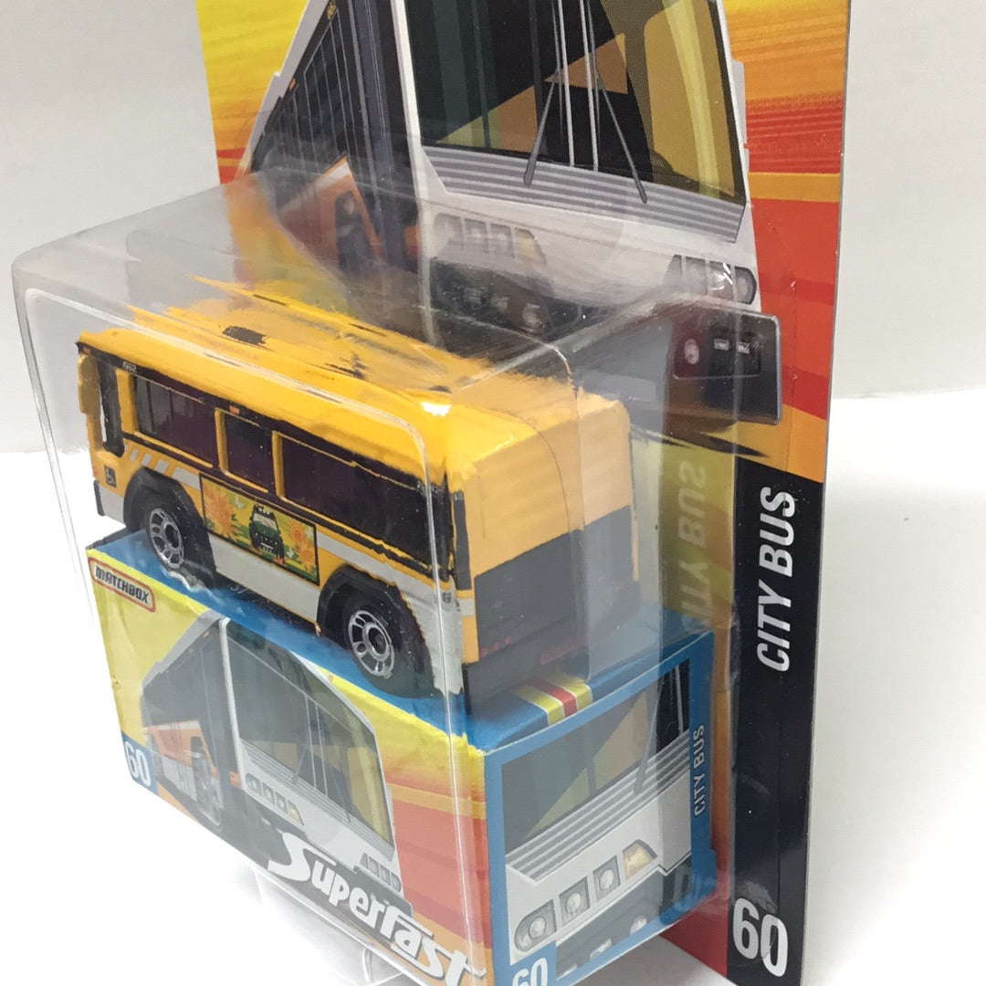 Matchbox Superfast #60 City Bus Yellow Limited to 15,500 (R8)