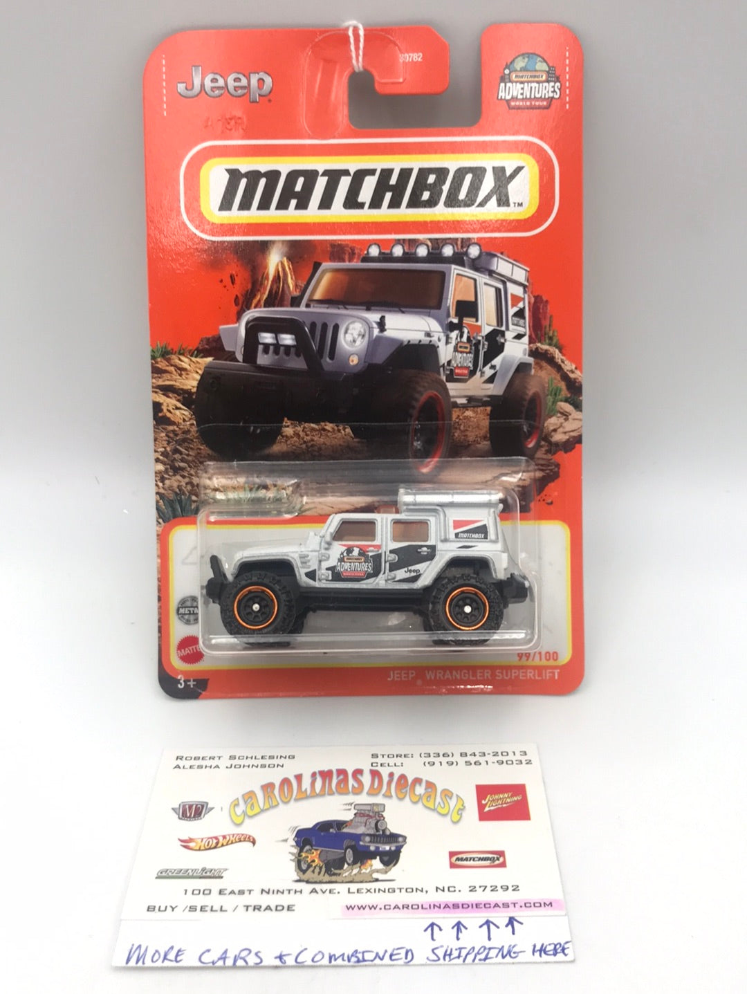 2022 matchbox #99 Jeep Wrangler Superlift (GG8)
