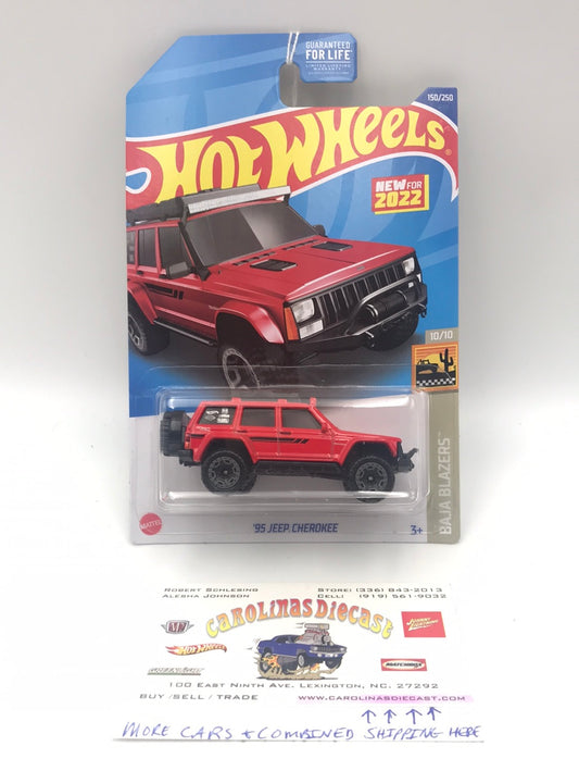 2022 hot wheels P case #150 95 Jeep Cherokee red 44B