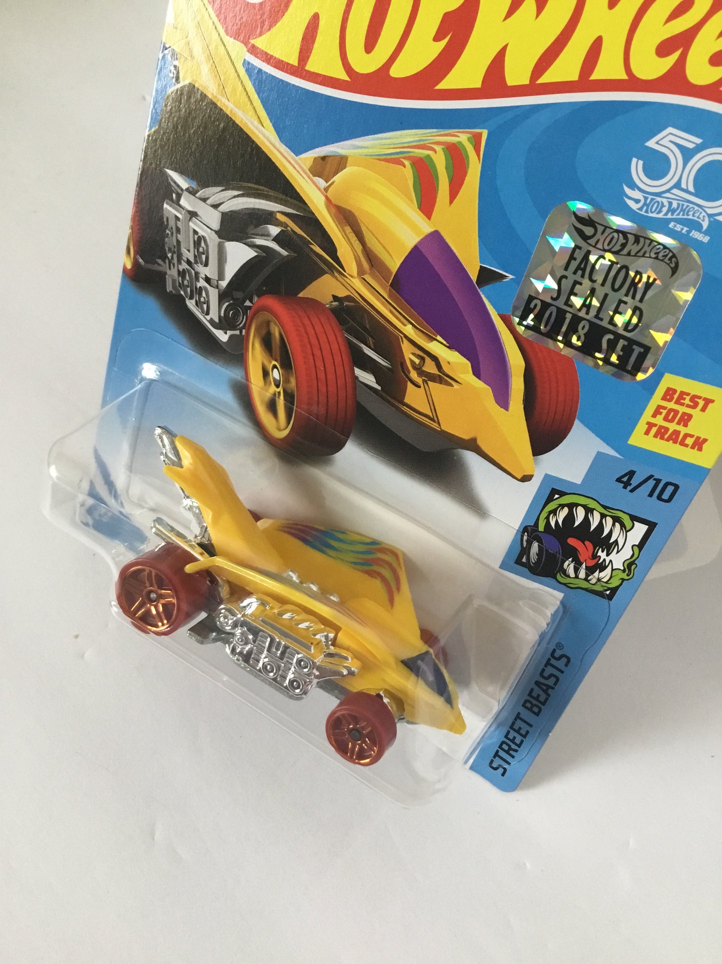 2018 Hot Wheels #39 Turbo Rooster Factory sealed sticker ZZ1