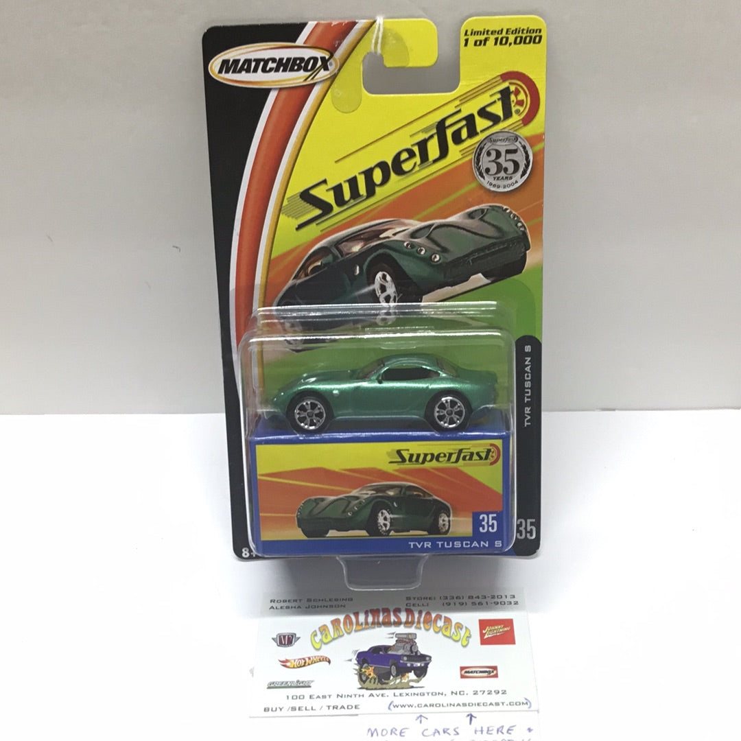 Matchbox Superfast #35 TVR Tuscan S green limitedto 10,000 (Q7)