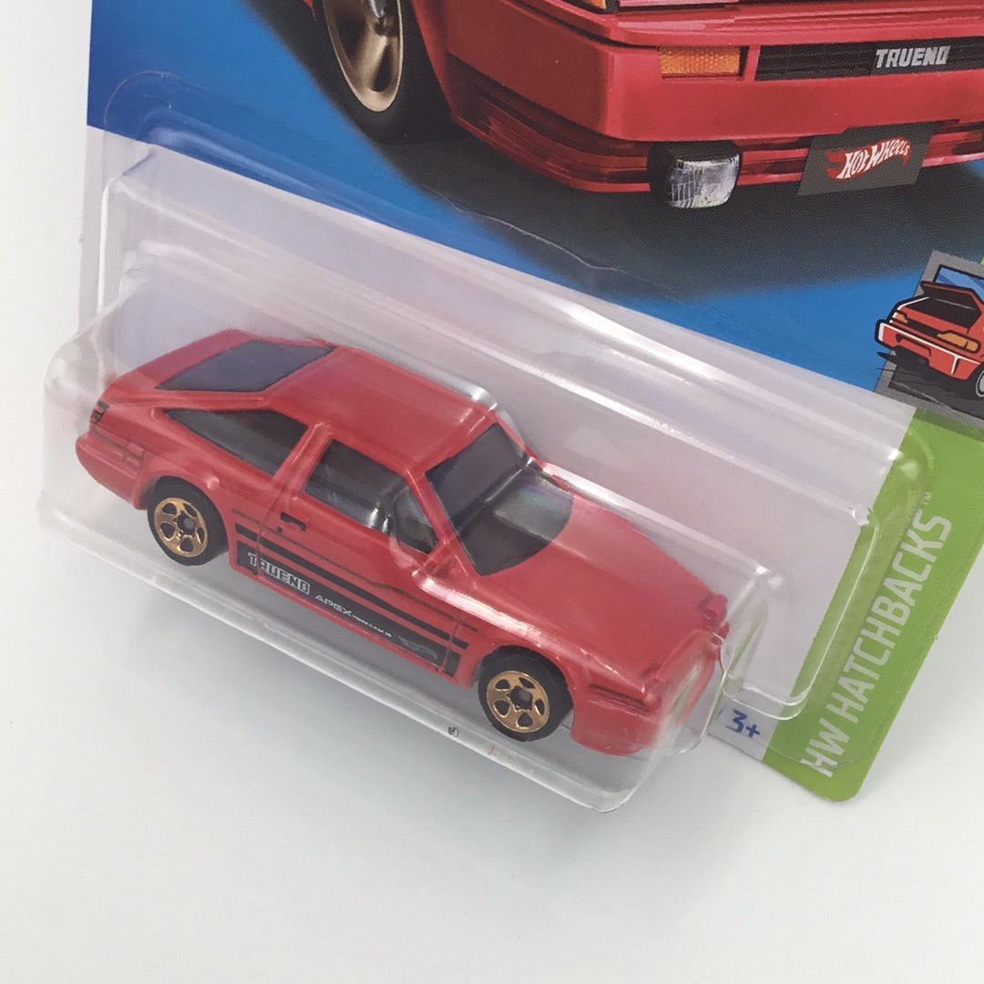 2022 hot wheels #17 Toyota AE86 Sprinter trueno red 95G