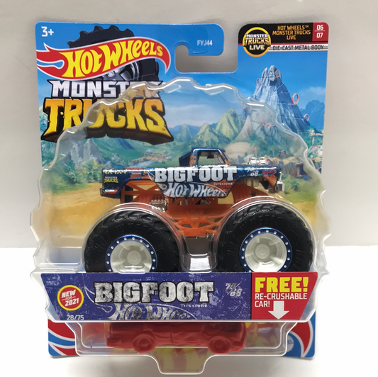 2021 Hot wheels monster Trucks Bigfoot 28/75 132E