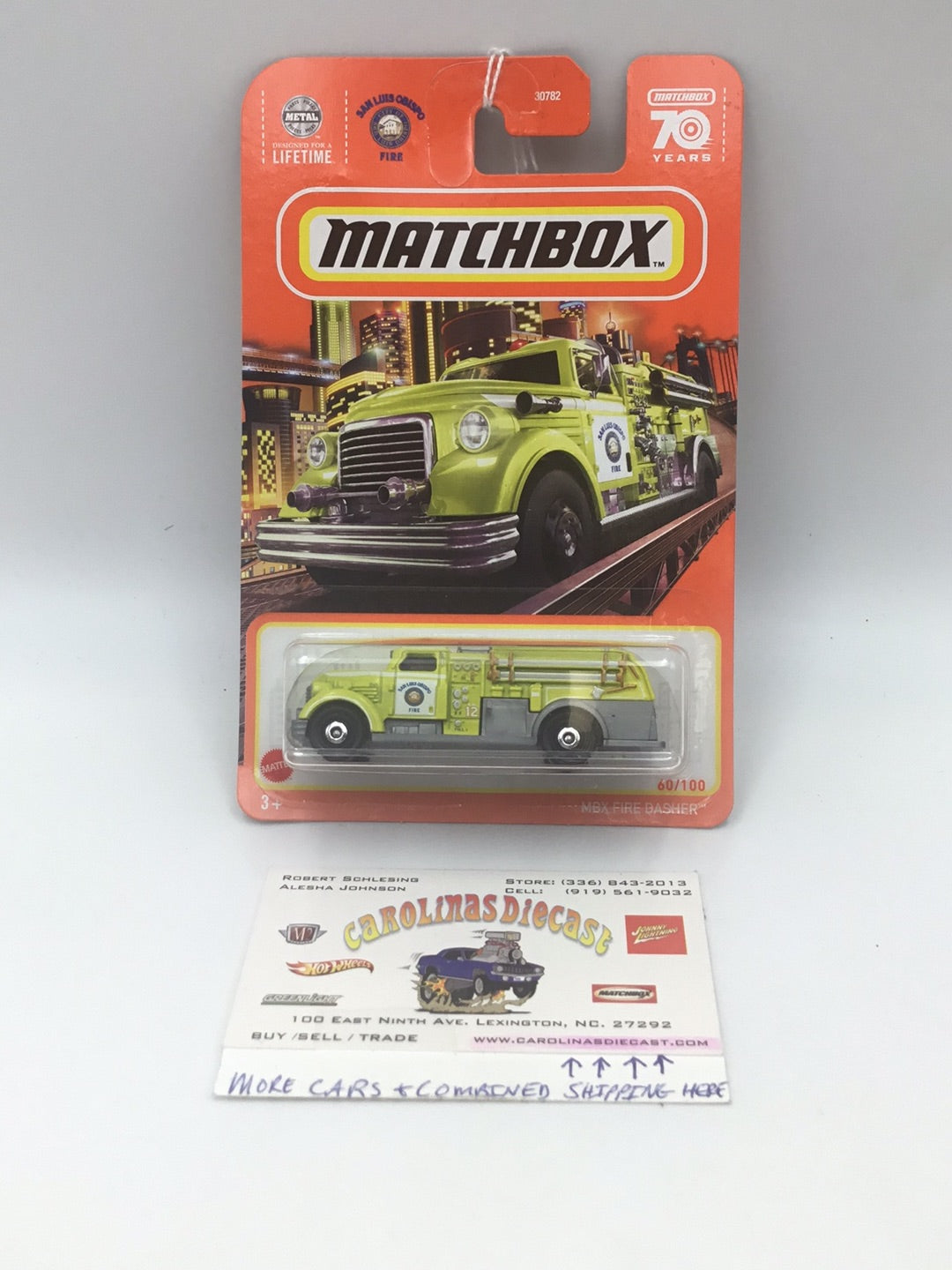 2023 matchbox 70 years #60 MBX Fire Dasher