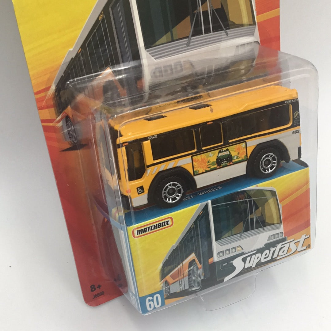 Matchbox Superfast #60 City Bus  yellow Limited to 15,500 174E