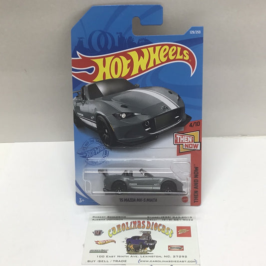 2021 hot wheels N case #129 15 Mazda MX-5 Miata grey 84G