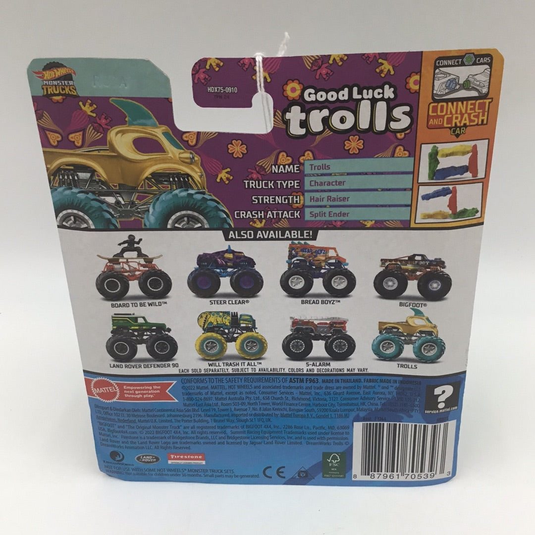 2023 Hot wheels monster Trucks Good Luck Trolls 129E