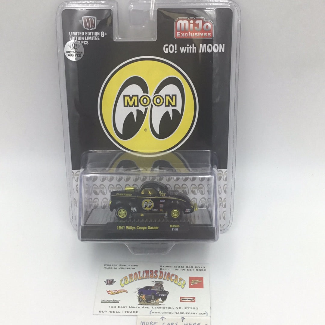M2 Machines MiJo exclusive 1941 Willys Coupe Gasser Chase mooneyes MJS36