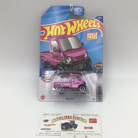 2022 hot wheels #5 Mighty K Pink AA5