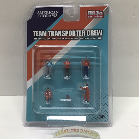 American Diorama MiJo exclusive 1:64 scale figures Team Transport crew diecast metal
