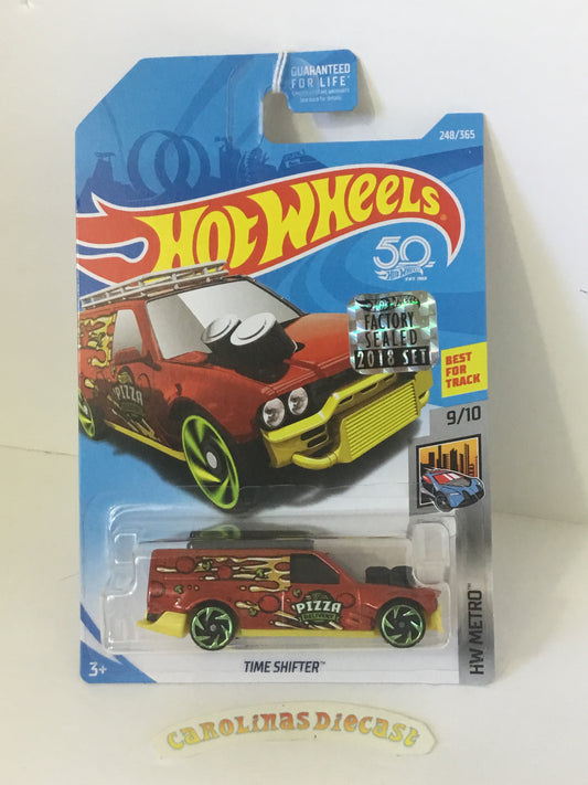 2018 Hot Wheels #248 Time Shifter Factory sealed sticker YY2