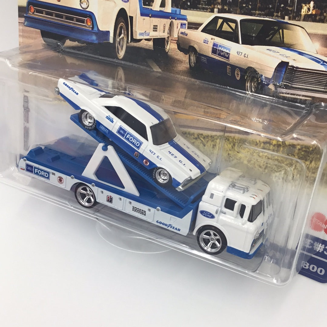 2021 HOT WHEELS CAR CULTURE  TEAM TRANSPORT #38 65 Ford Galaxie Ford C-800 279B