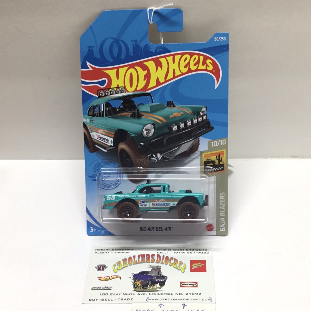 2021 hot wheels P case #130 Big Air Bel Air teal 4G