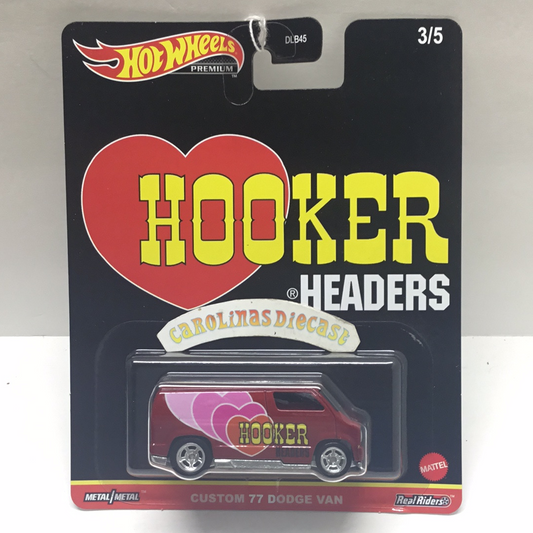 2021 Hot wheels pop culture  K case Custom 77 dodge van hooker headers 260B