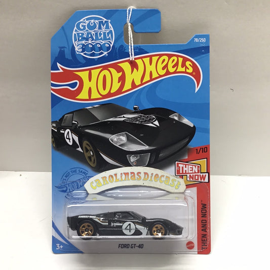 2021 hot wheels  #78 Ford GT-40 black gum ball 3000 26A