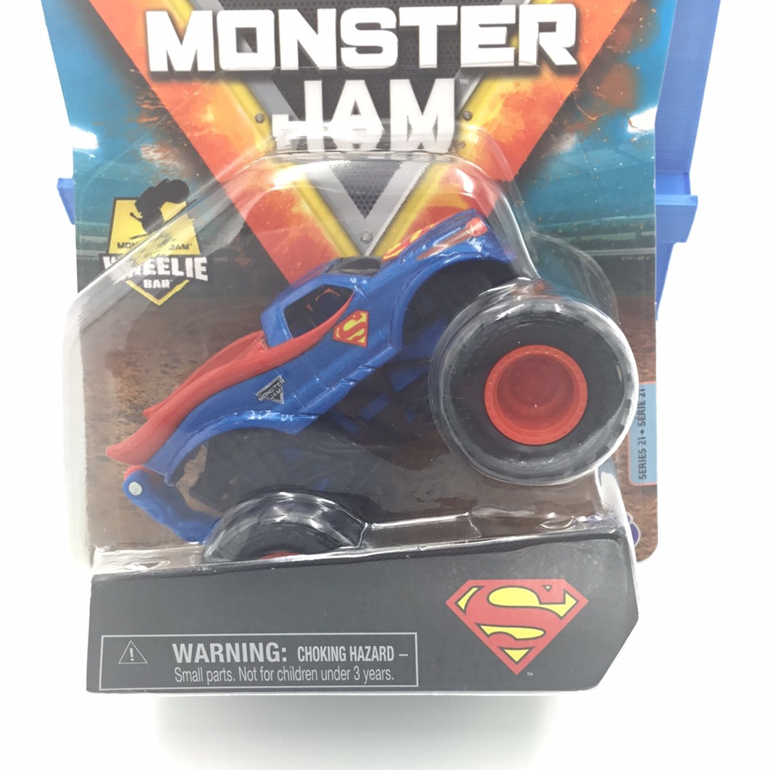 2021 monster jam Series 21 Superman wheelie bar NEW!!