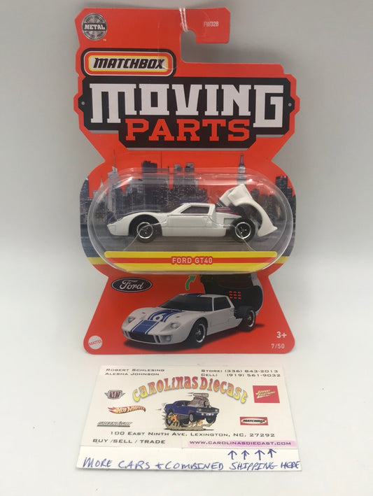 Matchbox Moving Parts Ford GT40  NEW