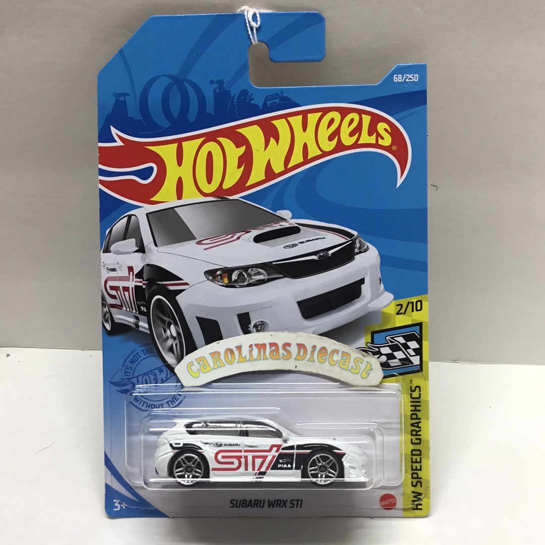 2021 hot wheels K case #68 Subaru WRX STI white Y7