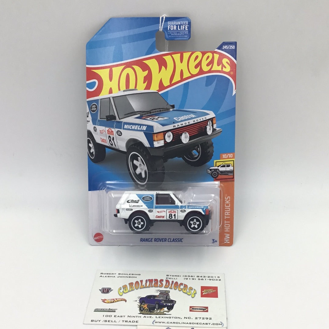 2022 hot wheels #245 Range Rover Classic white GameStop exclusive VHTF GG6