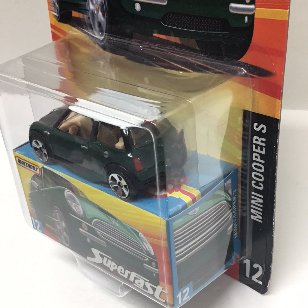 Matchbox Superfast #12 mini Cooper S Green limited to 15,500 (S6)