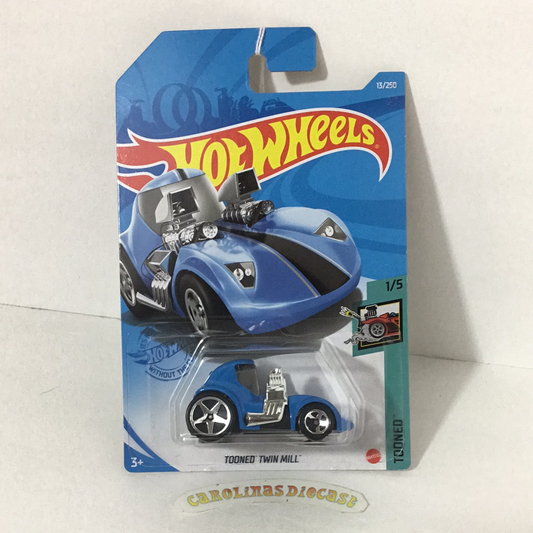 2021 hot wheels #13 Tooned Twin Mill blue OO5