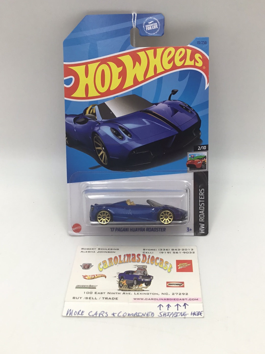 2023 hot wheels F case #13 17 Pagani Huayra Roadster blue 104B